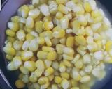 A picture of step 1 of Sweet corn soup.