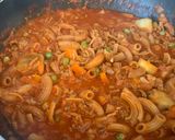 A picture of step 4 of Ají de Fideo.