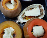 Foto del paso 9 de la receta: Calabaza rellena vegetariana rica y fácil