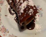 Foto del passaggio 5 della ricetta Palacinche integrali al cacao con banana e crema alla nocciola✨🥠🍫🍌