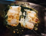 Foto del paso 5 de la receta: Bacalao con espinacas y piñones