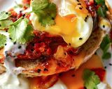 A picture of step 4 of Masala Mackerel Fillets & Poached Egg On Toast.