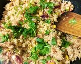 A picture of step 3 of Egg wrapped fried rice | omurice rice/Omelette rice.