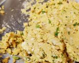 A picture of step 2 of Makke ki roti with veggies.