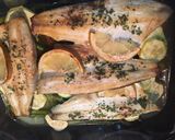 Foto del paso 5 de la receta: Lubina al horno calabacín y espárragos trigueros