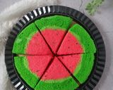 Foto langkah ke 7 dari resep (038). Bolu Kukus Semangka.