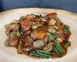 Foto del paso 12 de la receta: Pak choi salteado con pulpo y habas