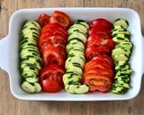 A picture of step 3 of Zucchini and Tomato Gratin.