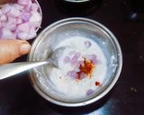 A picture of step 3 of Pomegranate Raita.