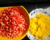 A picture of step 1 of Pomegranate salad.