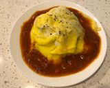 A picture of step 5 of Tornado Omelet Rice.