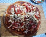 Foto del paso 1 de la receta: Pizza integral con aderezo de queso crema de kéfir 🍪🍪