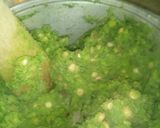 A picture of step 4 of Spinach Mukimo.