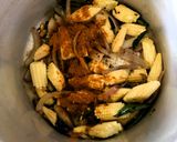 A picture of step 3 of Baby Corn Pulao (South Indian style).