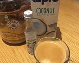 A picture of step 1 of Coconut Latte 🌱.