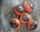 A picture of step 1 of Bati in Appam Maker with Tomato Chokha.