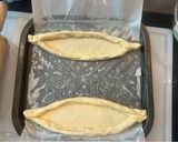 A picture of step 7 of Turkish Pide - Boat Pizza - so cool and kids will love it :).