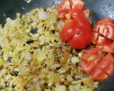 A picture of step 3 of Panash Matar Masala (Odia Style Curry/lunch).