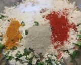 A picture of step 1 of Aloo Pakodi.