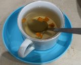 A picture of step 3 of Dry orange peels drink 🍷.