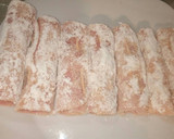 Foto del paso 8 de la receta: Espárragos blancos rebozados con jamón y queso