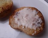 Foto del paso 3 de la receta: Sándwich🍆🥪 con salsa de ajo🌰