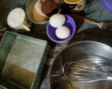 A picture of step 1 of Flakey fudgy brownie(without oven).