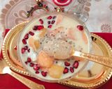 A picture of step 4 of Sabudana fruit dessert.