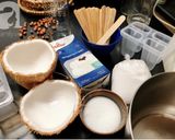 A picture of step 1 of Coconut Popsicles.