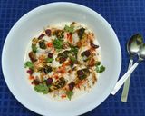A picture of step 4 of Sweet and Tangy Dahi Vada.
