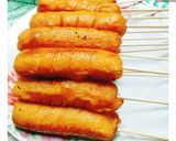 รูปขั้นตอนการทำที่ 4 ของ 🌭ไส้กรอกไก่ทอด - Fried chicken sausage