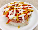 Hình bước làm 4 của món Rice burger & rice balls