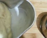 A picture of step 6 of Valentine's special Vanilla-Chocolate Duo Cake (eggless) #heart.