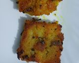 A picture of step 8 of Potato squares.