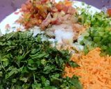 A picture of step 3 of Veg Rice Pancake.