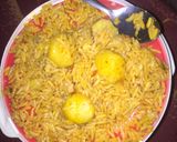 A picture of step 2 of Jellof rice and Irish.