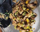 A picture of step 1 of Mushroom Zucchini Bread Pizza.