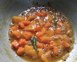 A picture of step 4 of Mango Papaya Chutney.