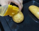 A picture of step 1 of Hasselback Potato.