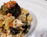 Foto del paso 6 de la receta: Ensalada de patata y pollo con pesto y olivada