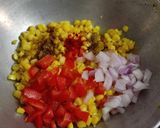 A picture of step 4 of Feta Corn Bhel - Easy, Quick and Unique Bhel in just 5 minutes.