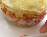 Foto del paso 4 de la receta: Causa de verduras y pollo con salsa de pimiento 💕