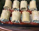 A picture of step 2 of Spinach Lasagna Rolls* vegetarian *.