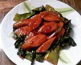 Foto langkah ke 5 dari resep Sosis Pok Coy Saos Pedas Manis.
