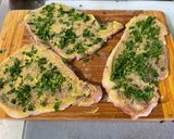 Une image de l'étape 4 de Médaillons de porc grillés à la moutarde et poivrons rouges.