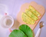 Hình bước làm 1 của món Bánh Hẹ Hàn Quốc