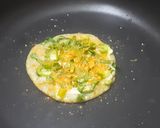A picture of step 4 of Protein rich Moong-Dal Palak Chilla.