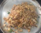 A picture of step 2 of Chana dal Appam stuffed with Peanut Masala.