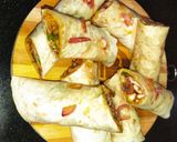 A picture of step 16 of Chicken Frankie Roll.