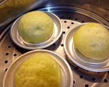Foto langkah ke 5 dari resep Roti Kukus Pontianak Pandan.